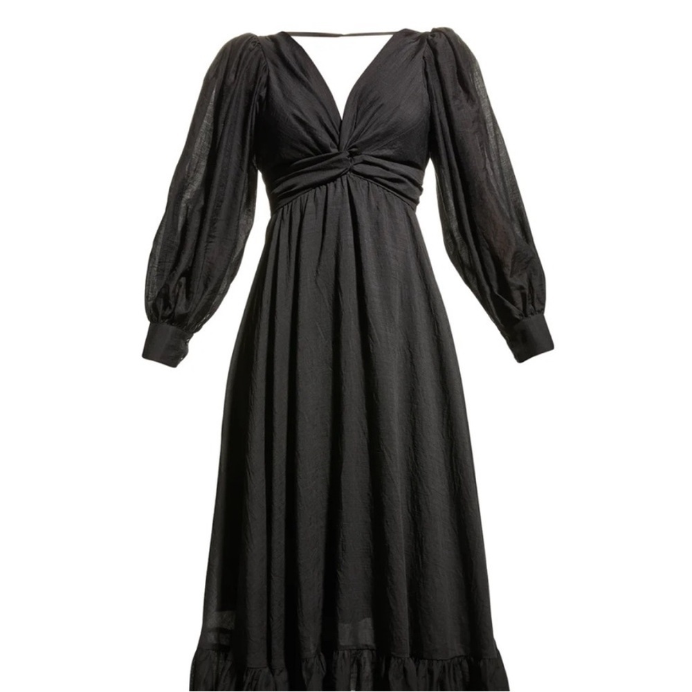 Sabina Musayev Daphna Black Midi Dress XS - Picture 8 of 11